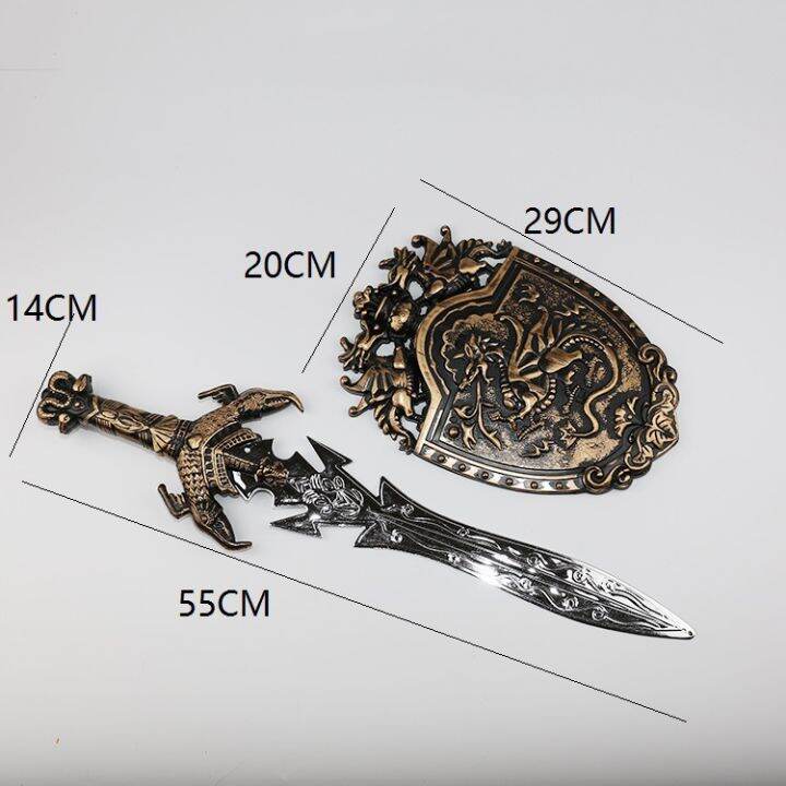 World of Warcraft Plastic Sword and Shield Halloween Children's Toy