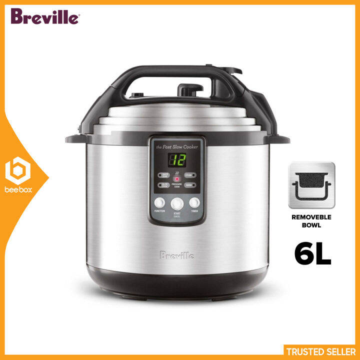 Breville BPR650 The Fast Slow Pressure Cooker Stainless Steel