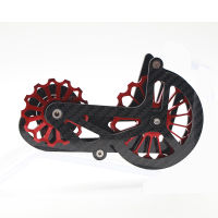 L-TWOO Bike Rear Derailleur Ceramic Speed road Bicycle 13T-18T Pulleys Jockey Bearing Colorful Guide Wheel for Shimano R7000