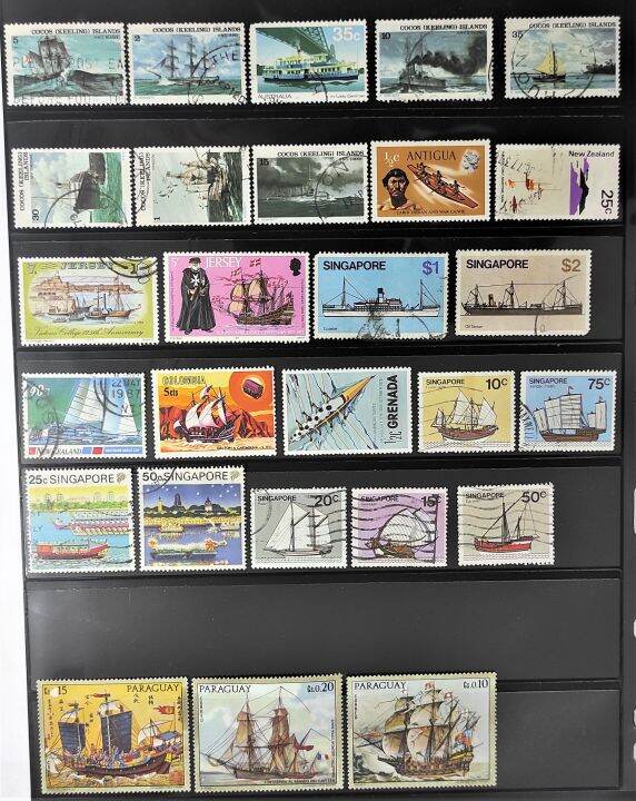 Vintage Stamps ( Ships Series) Sell in Batch as Photos | Lazada