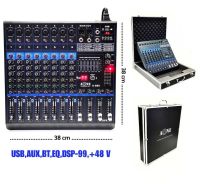 มิกเซอร์ MIXER 8CH ผสมสัญญาณเสียง เอฟเฟคแท้ Effect 99DSP รุ่น A-880 ฟรีกระเป่าใส่มิกซ์เซอร์