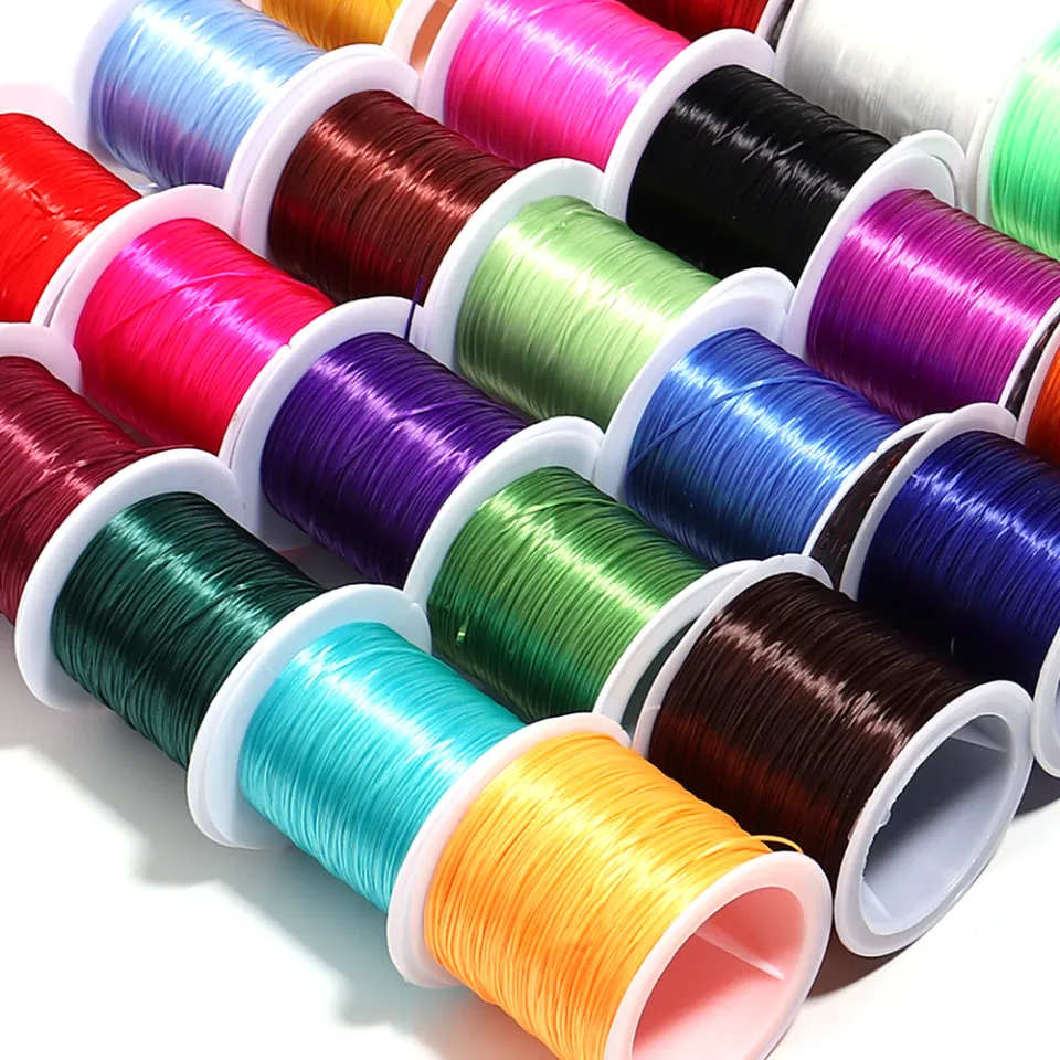 393inch/Roll Strong Elastic Crystal Beading Cord 1mm for Bracelets Stretch  Thread String Necklace DIY Jewelry Making Cords Line