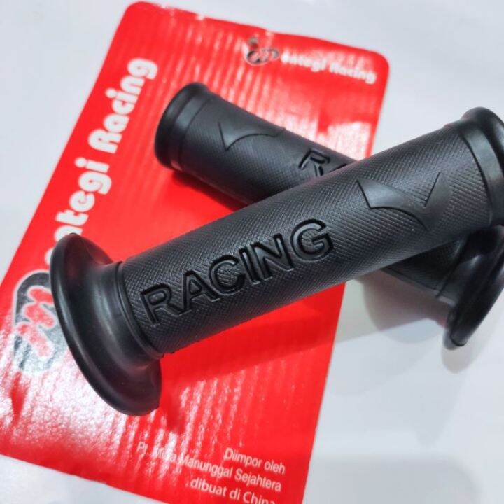 Handfat Handgrip Racing Karet Anti Licin Hitam Polos Universal Vario Beat Scoopy Nmax Cb R