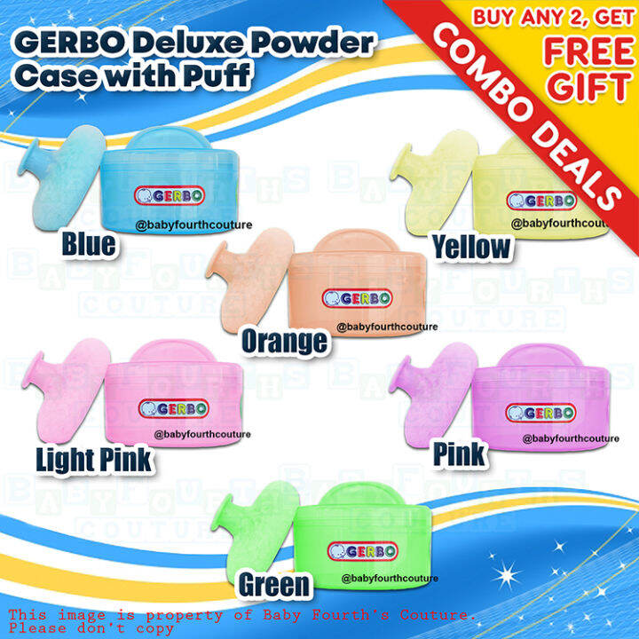 GERBO Deluxe Baby Powder Case with Puff Lazada PH