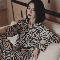 QWEEK Cow Print Womens Pajamas Home Clothes Cute Pyjama Pour Femme Kawaii Sleepwear Pijamas Nightie Autumn Winter