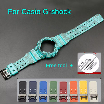 G Shock Bezel และนาฬิกา Casio G-SHOCK เคสและสายคล้องตัวผู้ GA-110 GA100 GA120 GD-120 GA150 GA-140/100/110 GLS-100/110/120ชุดซิลิโคนเครื่องมือต่อพ่วง