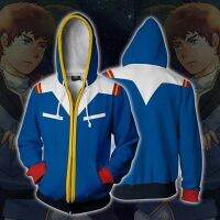 Anime dam Build Divers Re:RISE Hoodie Costumes Cosplay Jackets Uni Hooded Zipper Halloween Polyester 3D Printed Thin