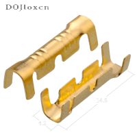 50/100/200/500 Pcs DJ453 Double U Shaped Parallel Terminal Tab Cold Inserts Connectors Small Teeth Fascia Terminal 0.5-1.5mm2