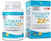 2X Mini Nordic Naturals Ultimate Omega โอเมก้า 3 Fish Oil เม็ดเล็กทานง่าย Omega-3 1120 mg + EPA &amp; DHA