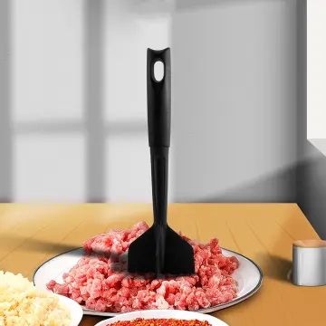 Upgrade Meat Chopper, Heat Resistant Meat Masher for Hamburger Meat, Ground  Beef Smasher, Nylon Hamburger Chopper Utensil, Ground Meat Chopper, Non  Stick Mix Chopper, Mix and Chop, Potato Masher Tool 