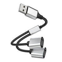 ฮับตัวแยก Usb หนึ่งถึงสี่จุดแท่นวางมือถือเดสก์ท็อปแล็ปท็อปฮับหลายพอร์ตแหล่งจ่ายไฟสายพ่วงสายเคเบิลต่อขยายเบ้าเดสก์ท็อปสายพ่วงแท่นวางทีวี2.0