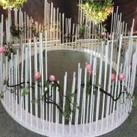 hot【cw】 5M Aluminum Plastic Tube Wedding Background Diy Artificial Pole Design Decoration Props