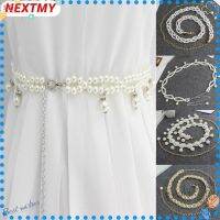 【hot sale】 ◎ B55 NEXTSHOP Elegant Waist Chain Female Thin Waistband Pearl Belt Waist Women Accessories Fashion Dress Decoration Clothing Supplies Dress Strap