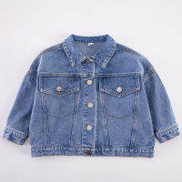 MILANCEL  Autumn New Kids Coat Short Style Girls Denim Jacket Fashion Boys Outfit