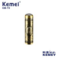 Kemei KM-T8 เครื่องโกนหนวดไฟฟ้าขนาดเล็ก Men VINTAGE Buddha HEAD ROTARY Beard มีดโกน Type-c USB ชาร์จแบบพกพาขนาดเล็กเครื่องโกนหนวด