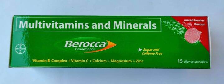 BEROCCA Multivitamins And Minerals Vitamin B-complex Vitamin C Calcium ...