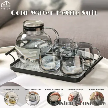 Cold Water Jug with Handle Drinkware Heat Resistant Juice