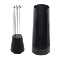 Espresso Coffee Stirrer WDT Tool and Self-Aligning Stand Coffee Stirring Tool Black