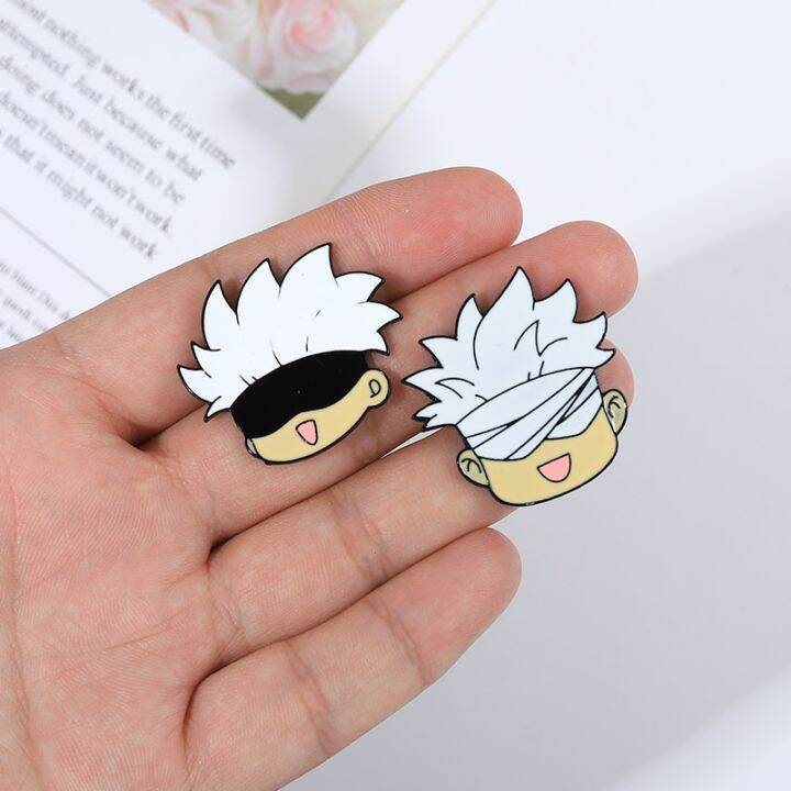 gojo-satoru-cats-enamel-pin-kawaii-anime-role-eye-mask-cute-manga-brooches-badge-jujutsu-kaisen-anime-accessories-for-backpack