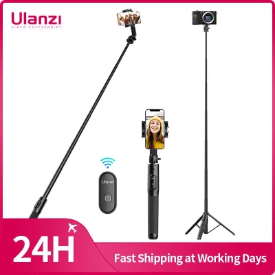Ulanzi โมโนขาตั้งแบบสามขาเซลฟี่ไร้สายบลูทูธ SK-03 1.5ม. สำหรับสมาร์ทโฟนโกโปรฮีโร่11 10 9 8 7 Insta360 X3กล้อง DSLR