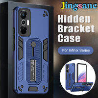 Jingsanc เคสสีน้ำเงินสำหรับ Infinix Smart 7 6 2022 Smart 6 NFC Hot 20S 20i 12 Play 11S NFC 11 Note 12 G96เคสกันกระแทก [พร้อมฉากยึดแบบซ่อน] เคส TPU ซิลิโคนนิ่ม h001-1ฝาครอบด้านหลังเพื่อการป้องกัน