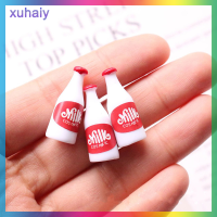 xuhaiy 1/12 dollhouse MINI Milk bottle ตุ๊กตาบ้านอุปกรณ์เสริมเฟอร์นิเจอร์ตกแต่งเด็กของเล่น