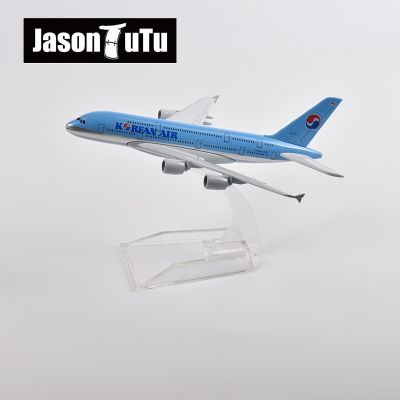 JASON TUTU กระเป๋าเครื่องบินขนาด16ซม. จากเกาหลีโมเดล380โมเดลเครื่องบินเครื่องบินโลหะหล่อจากเครื่องบิน1/400