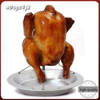 ชั้นวางไก่ย่างอเนกประสงค์สำหรับครัวจานพลาสติกใส่อาหารอบอุปกรณ์ทำบาร์บีคิวแบบไม่มีชั้นแข็งแรง W0AGZ4J2สแตนเลส