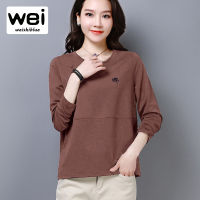 WEISHIBLUE ฤดูร้อนมาใหม่ล่าสุดเย็บปักถักร้อยเสื้อยืดสำหรับเวอร์ชันผู้หญิงเกาหลีเสื้อยืดพลัสไซซ์หญิงคอกลมเสื้อยืด