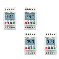 4X 3 Phase Din Rail Adjustable Under Over Voltage Protector Voltage Monitoring Sequence Protection Relay