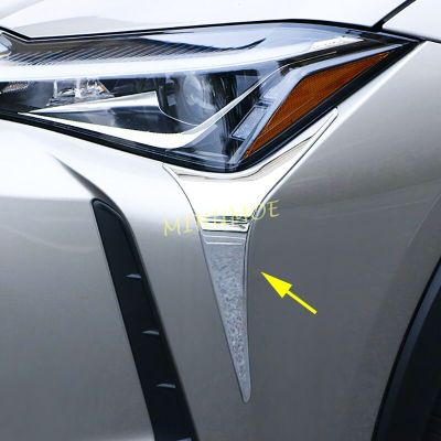 สำหรับ Lexus UX200 Ux250h Ux300e โครเมี่ยม2019-2022อุปกรณ์ตกแต่งขอบหลอดไฟหน้าตกแต่ง