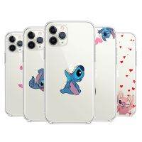 【Yellow peach flavor】น่ารัก Lilo Stitch เด็กซิลิโคนอ่อนนุ่มปกคลุมสำหรับ IP Hone 13 12มินิ11 Pro XS MAX XR X 8 7 6 5 SE บวกกรณีโทรศัพท์ C Oque