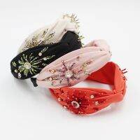 Fashion Casual Fabric Headband New Fashion Baroque Palace Style Color Rhinestone Crystal Headband Ladies Hair Accessories 853