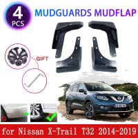 บังโคลนรถสำหรับ Nissan X-Trail 4ชิ้น,บังโคลนรถ T32แผ่นกันกระเซ็นอุปกรณ์เสริมป้องกันบังโคลน