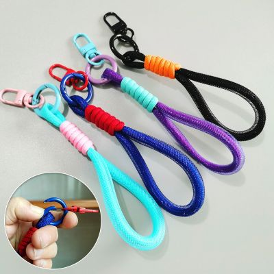 【YF】◘℗❒  Colors Braid Rope Keychain Pendant Accessories Hanging Cord Wallet Keychains Jewelry