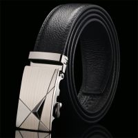 【CW】 CKMN Brand Fashion Men 39;s Buckle Leather Trouser belt Male Luxury Hot Sale ！