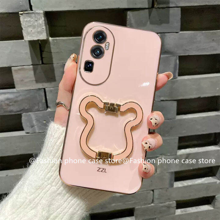 phone-case-เคส-oppo-reno10-pro-plus-5g-oppo-a78-nfc-4g-ฝาหลังตัวชุบโลหะหรูหราคุณภาพสูงพับได้หมีที่วางโทรศัพท์เคสนิ่ม2023