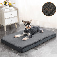 Orthopedic Bed Waterproof Dog Mattress with Removable Cover Egg-Crate Memory Foam Dog Bed Calming Cat Mat Plush Puppy Mat