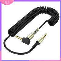 【HJ】 3.5MM MALE TO MALE สาย AUX สาย L-shaped Right Angle CAR AUDIO Headphone JACK