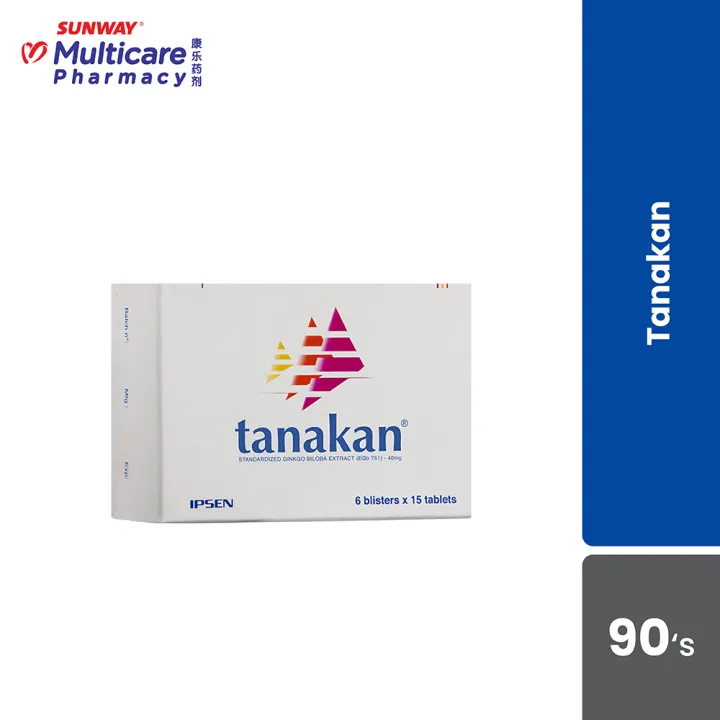 Tanakan 40mg 15 Tablets X 6 Ginkgo Biloba | Lazada