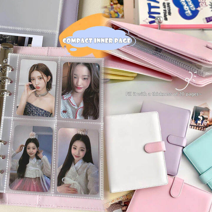 [on hand] 4pcs macaron binder a5 a6 photocard binder money organizer ...