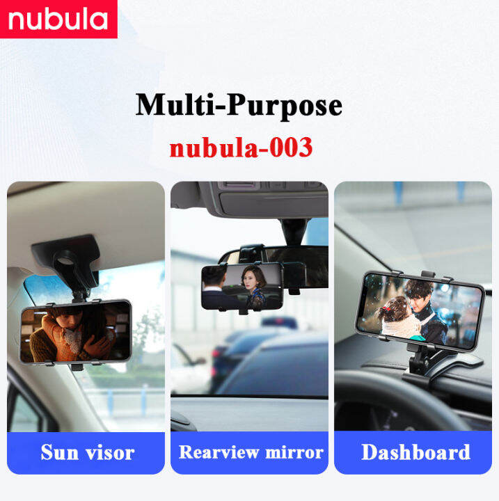 nubula-รถที่วางโทรศัพท์ขาตั้งการหมุน360องศารถติดตั้ง