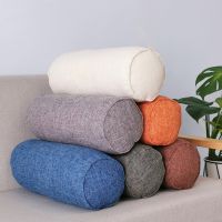 Long Cylindrical Body Pillow Cushion Pad Office Car Waist Pillow Cotton Linen Cushion Home Bedroom Sleep Nap Yoga Pillow