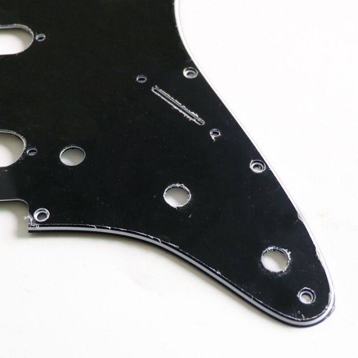 sss-ssh-hsh-hh-pickguard-กีตาร์สีดำ3ply-มาตรฐานพร้อมกล่องป้องกันกล้องวงจรปิดเต็มรูปแบบ