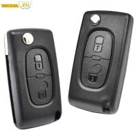 yonggax Car Key Remote Flip Key Shell Case 2 Buttons CE0523 CE0536 For Peugeot 308 207 307 3008 5008 807 For Citroen C2 C3 C4 C5 C6 C8