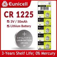 Eunicell แบตเตอรี่แบบเหรียญ CR1225 3V 50มิลลิแอมป์ต่อชั่วโมง CR 1225 DL1225 LM1225 5020LC BR1225ลิเธียมสำหรับนาฬิกาของเล่นควบคุมระยะไกล