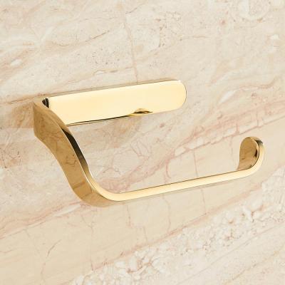 Gold Toilet Paper Holder Bathroom Toilet Roll Paper Holder Bathroom Accessories Simple Design One Hand Tear