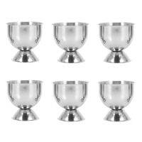 Egg Cup Tray Stainless Steel Soft Boiled Egg Cup Holder Can Be Made Of Small Wine Glasses 6 Sets