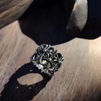 Han edition cross tide restoring ancient ways male finger ring men domineering punk personality Wang Dadong class ring —D0517