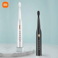 เหมาะสำหรับ Xiaomi แปรงสีฟันไฟฟ้าพลังคลื่นเสียง-5โหมด USB อัจฉริยะชาร์จได้จับเวลาแปรงสีฟันกันน้ำแปรงสีฟันสีขาวอัลตราโซนิก